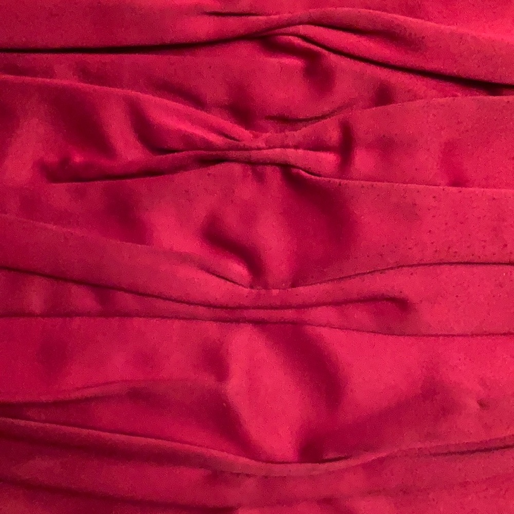 Express Red Rouched Clutch - Picture 2 of 4